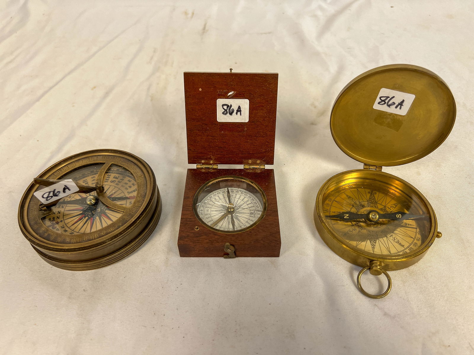 Group of Three Collectible Working Hand Held Compasses (1 of 4)