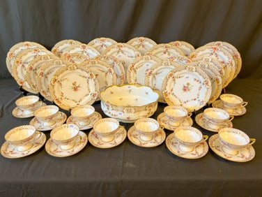 Rare Antique Dresden Dinner Service