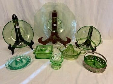 Uranium Depression Era Glass - 8 Pieces