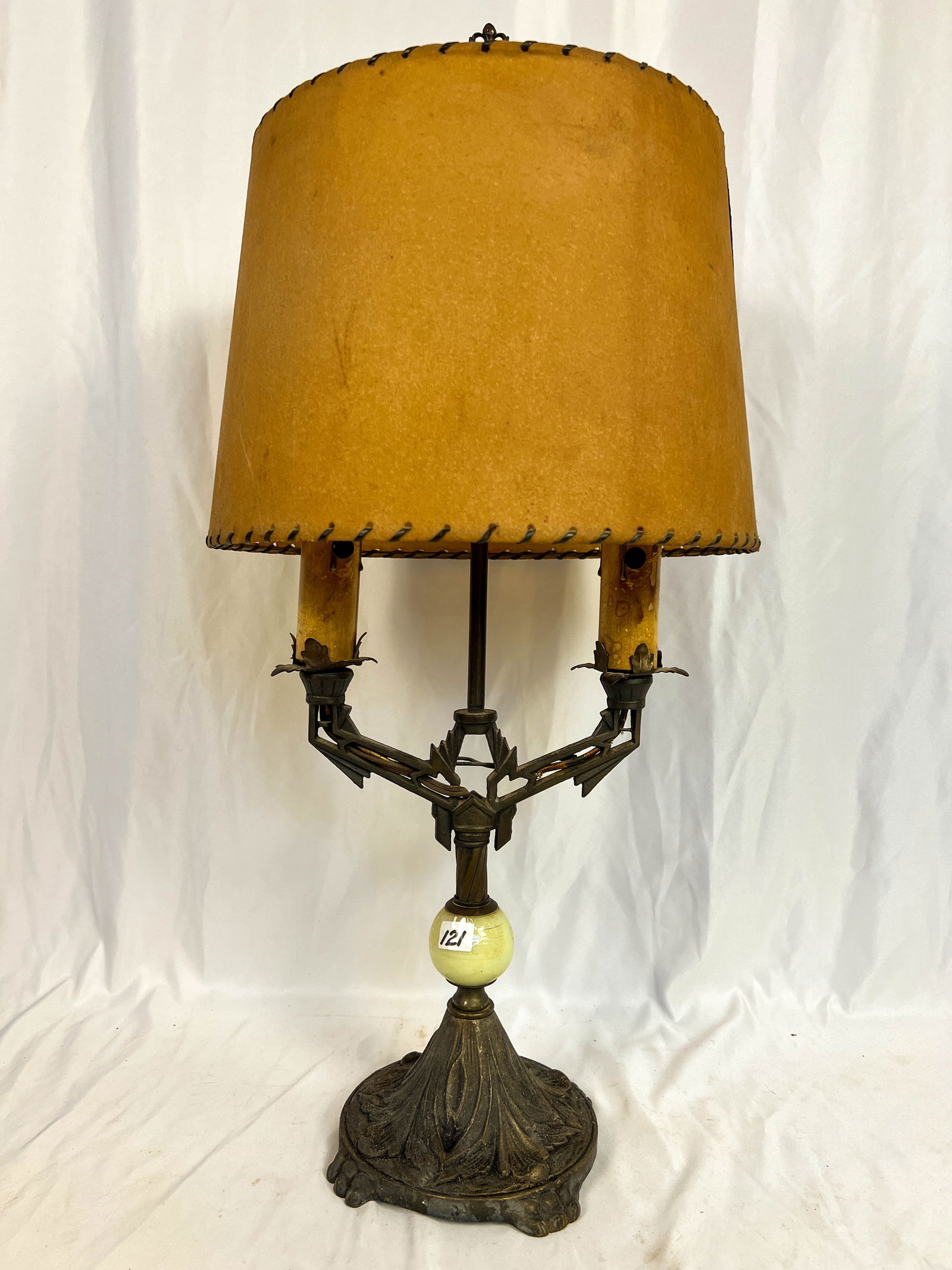 Art Deco Double Armed Table Lamp (1 of 3)
