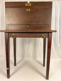 Antique Floor Standing Humidor or Cigar Case