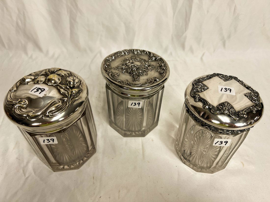 Three Fancy Silverplate Cigar Humidors (1 of 4)