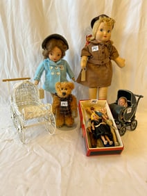 Antique Dolls, Baby Carriages, and More