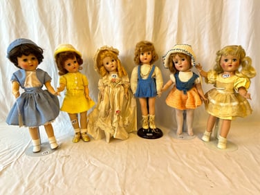 Six Collectible Maryhoyer, Tony Like? Hard Plastic Dolls from the 1950s