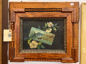 Wall Hung Oak Magazine Holder