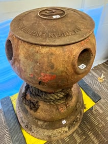 Cast Iron Mooring Stanchion Made by American Engineering Co (Philadelphia USA)