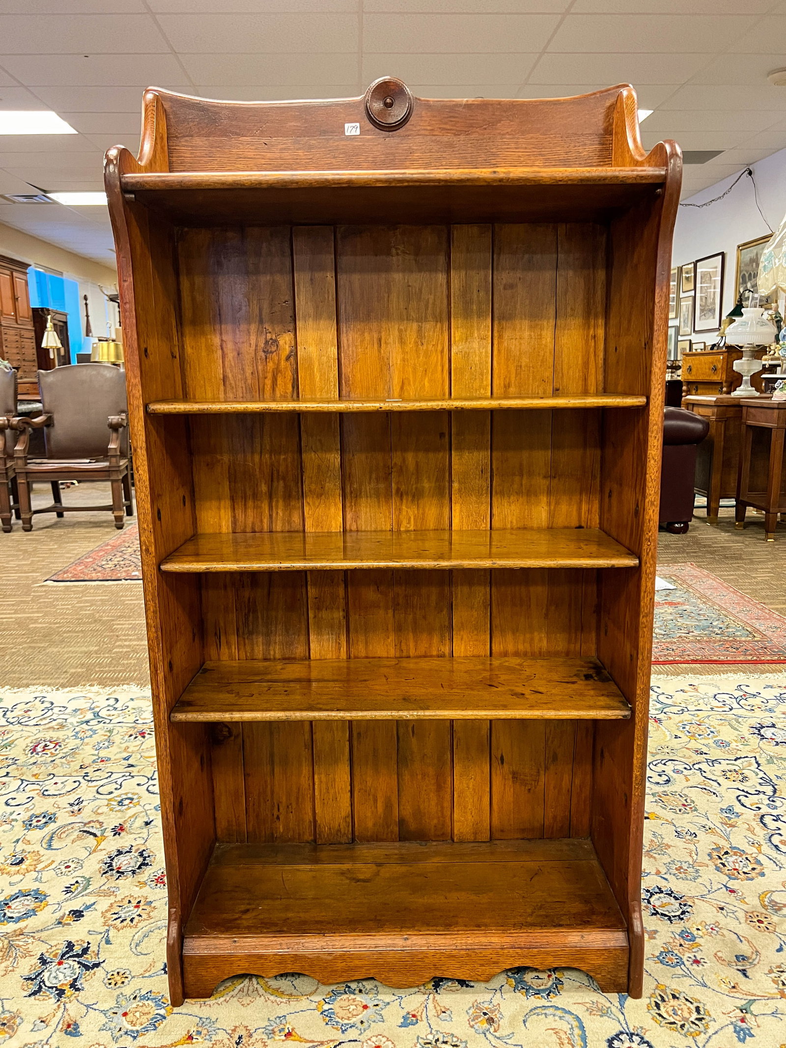 Oak 4 Shelf Larkin Bookcase (1 of 4)