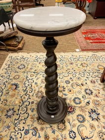 Turn of the Century Marble Top Plant Pedestal