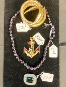 Group of Costume Jewelry to Include Eisenberg Whiting & Davis and More