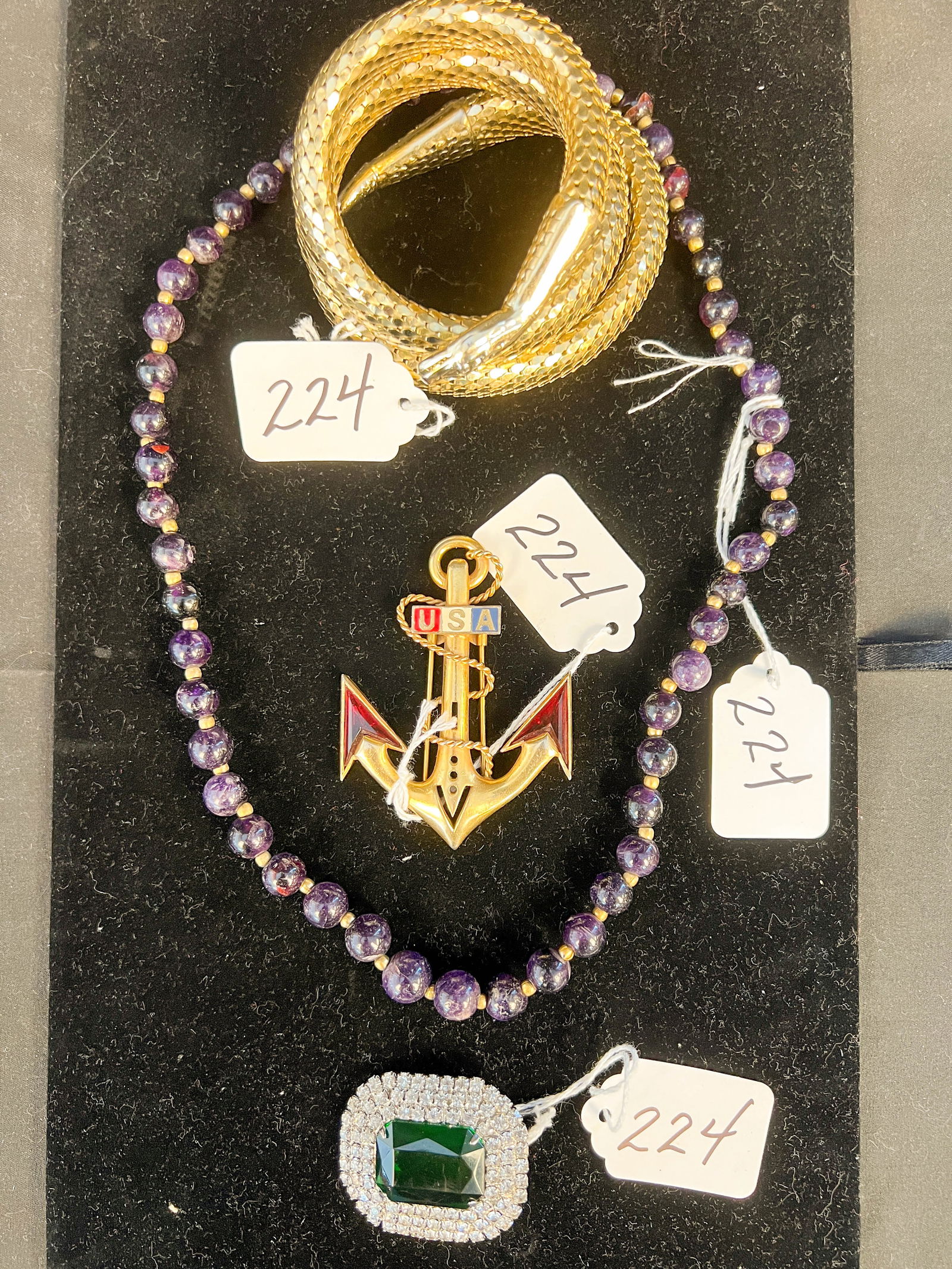 Group of Costume Jewelry to Include Eisenberg Whiting & Davis and More (1 of 10)