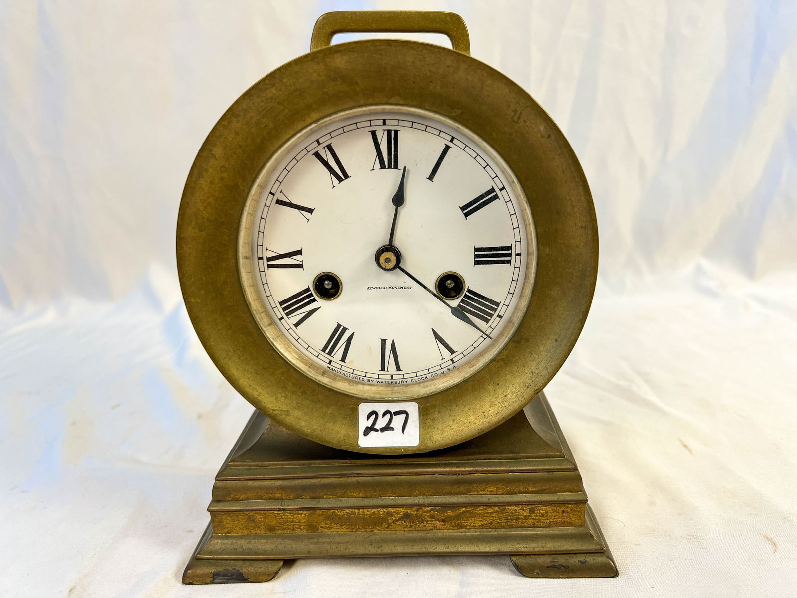 Waterbury Solid Bronze Clock in the Style of Chelsea (1 of 5)
