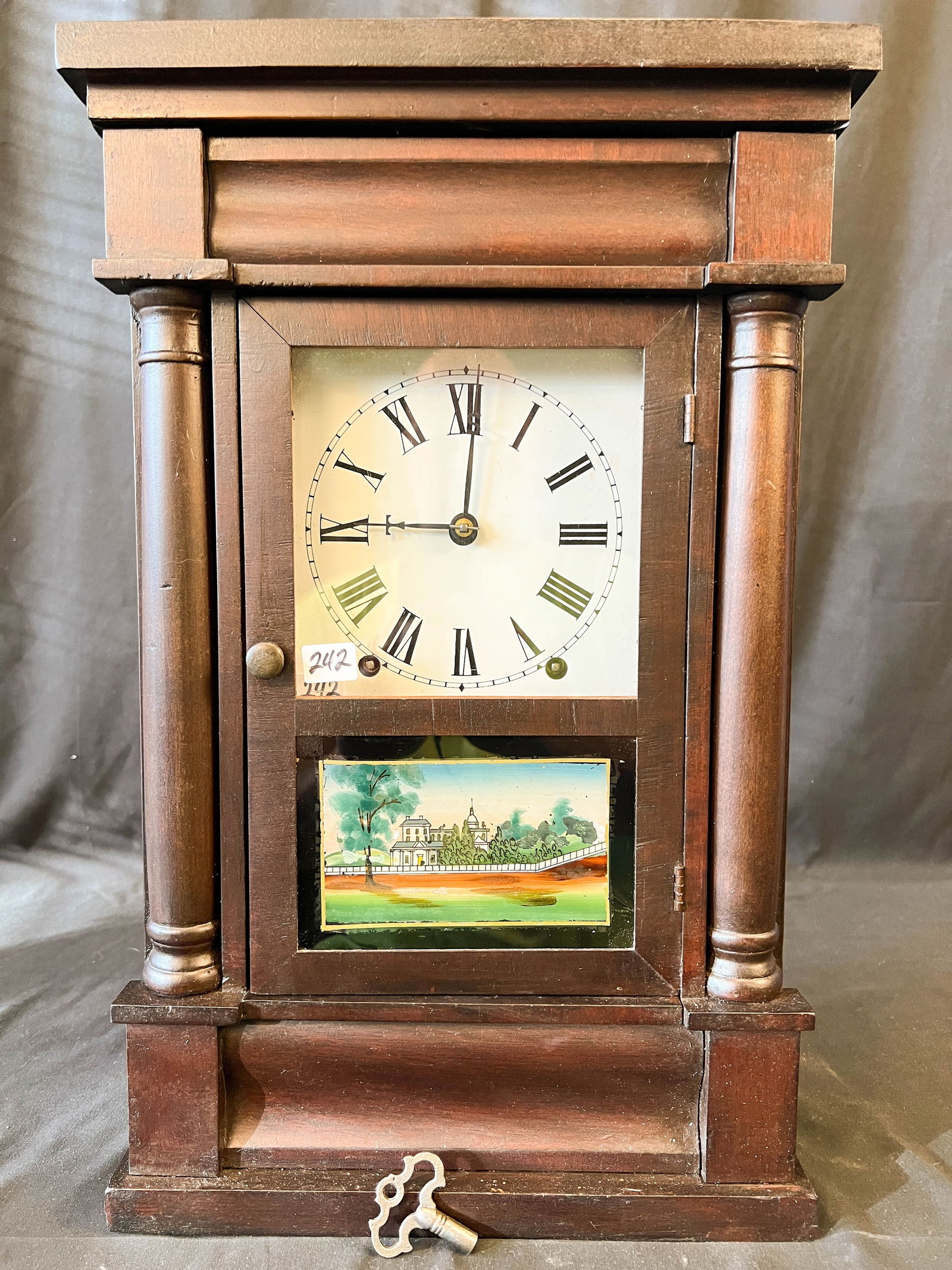 Early Seth Thomas Mahogany Empire Box Clock (1 of 5)
