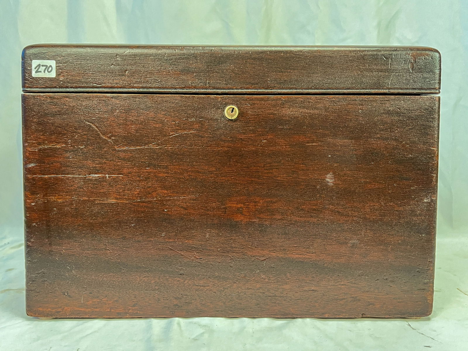Large Mahogany Cased Porcelain Humidor (1 of 8)