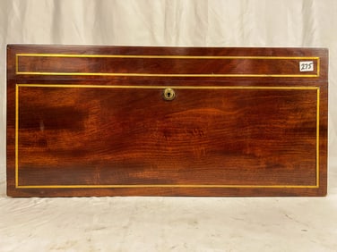 Large and Important Mahogany Humidor with Banded Inlay