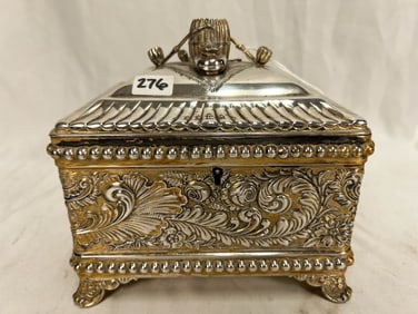 Victorian Middletown Plate Co Very Elaborate Small Humidor