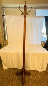 Turn of the Century Mahogany Coat or Hat Rack