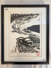Jim Bliesner Linocut 1993 Artist Signed