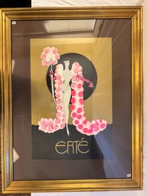 Erte Print Quality Framed and Matted