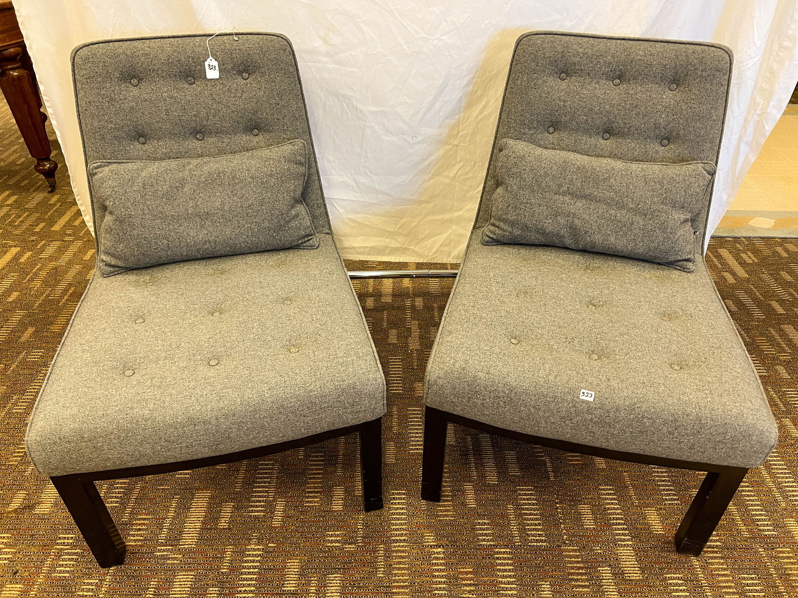 Pair of MCM Dunbar Slipper Chairs by Edward Wormley (1 of 4)