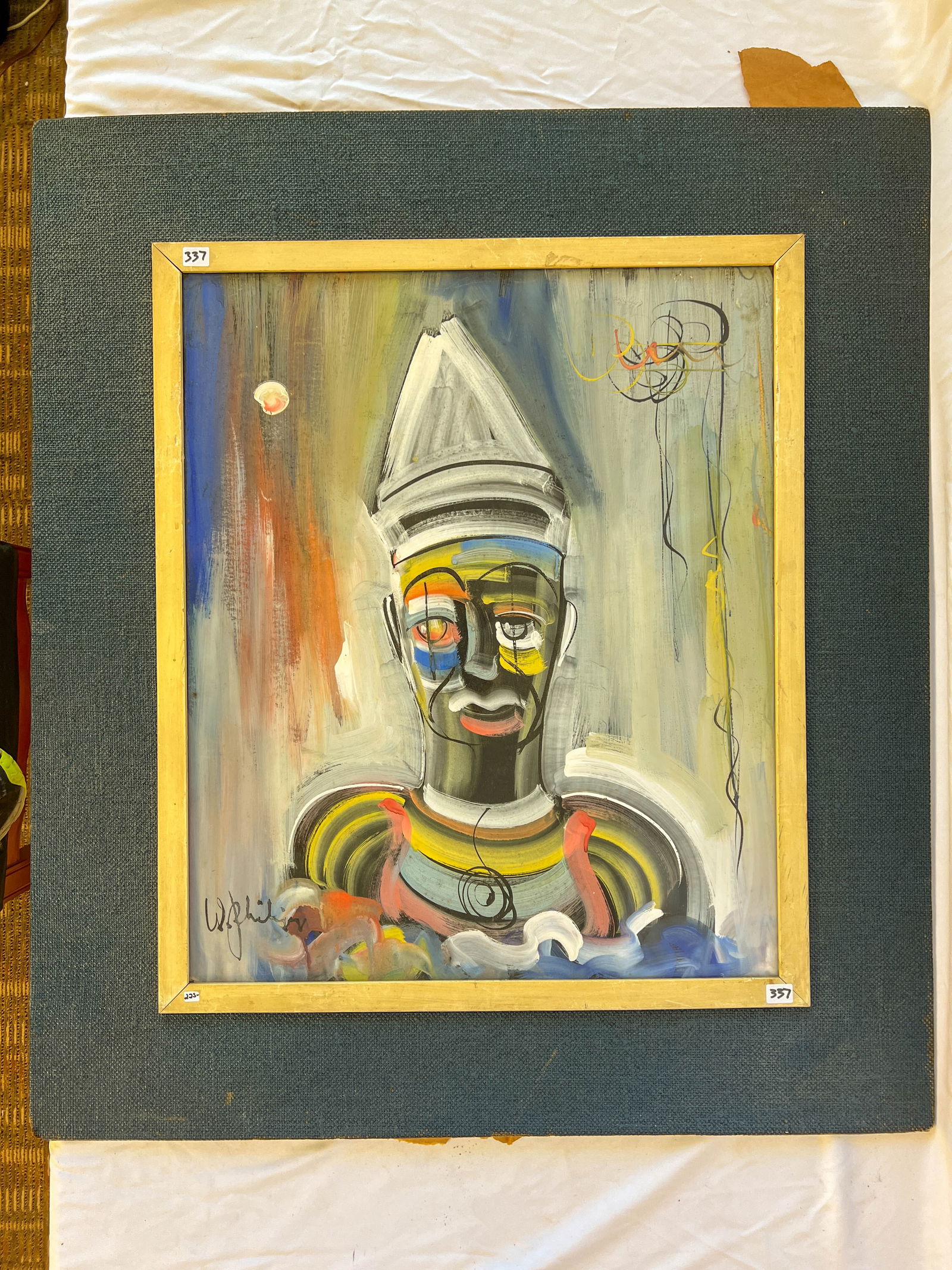 Walter Philipp Original Painting on Board, Signed (1 of 3)