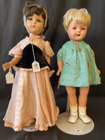 Two Dolls to include: 19" Arranbee "Nancy", and a 21" R&B "Nancy Lee" (1940s)