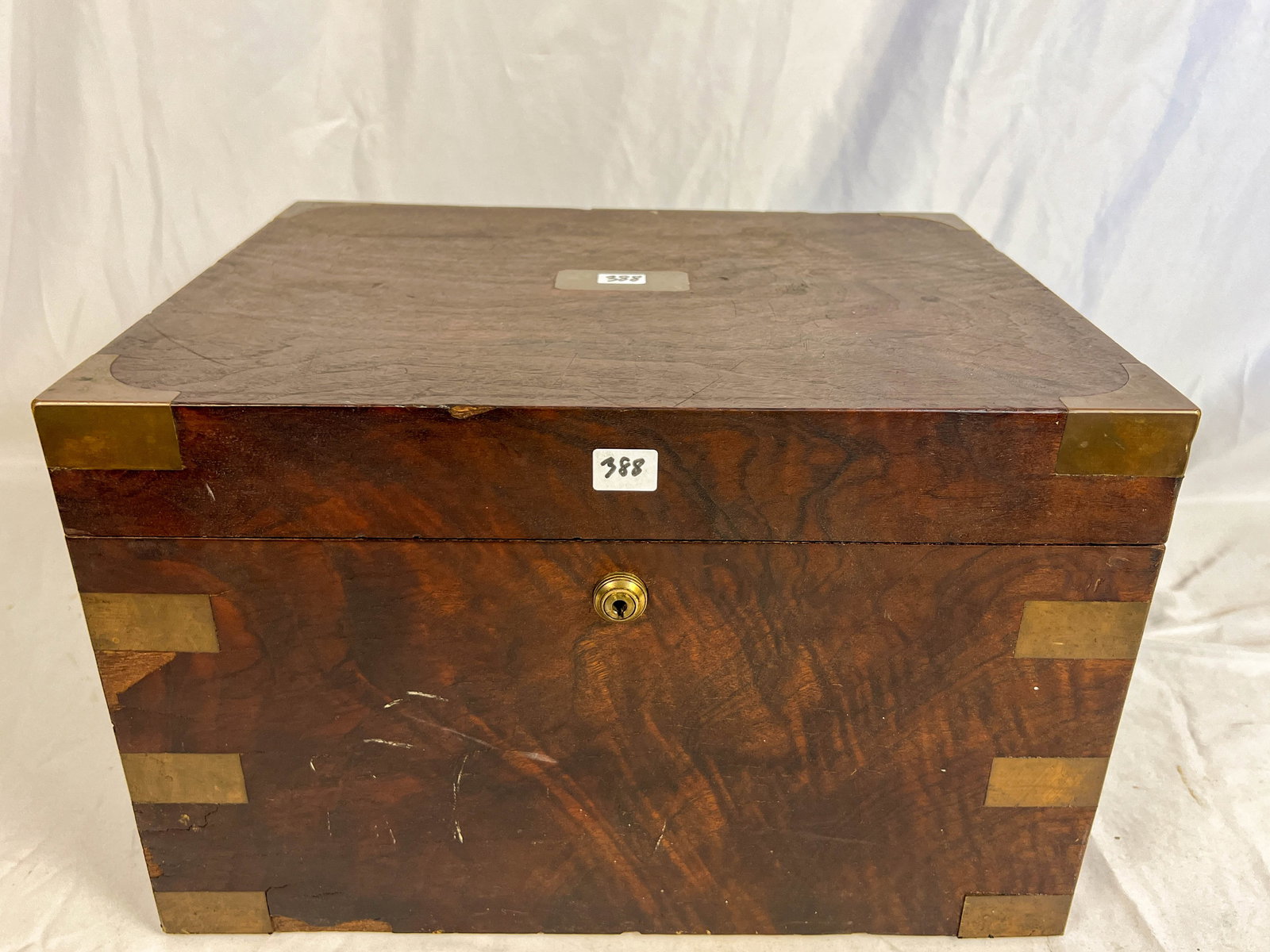 Mahogany Brass Trimmed Large Humidor Tin, Lined, Benson And Hedges (1 of 6)