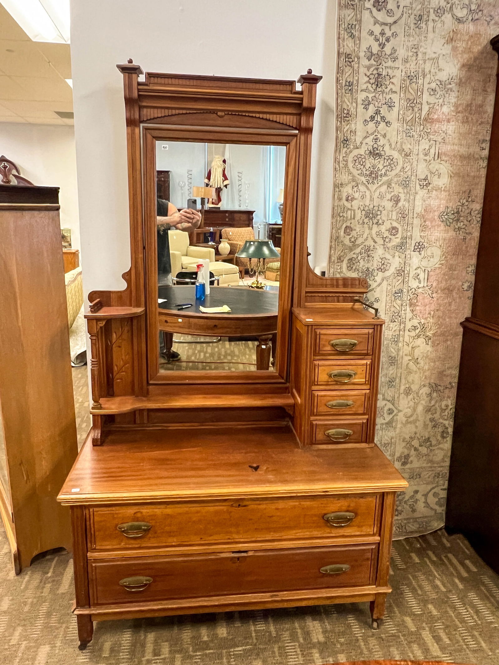 1880's Aesthetic Movement Chevel Dresser (1 of 5)
