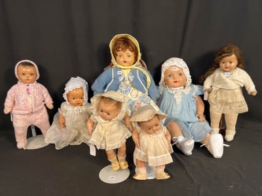Seven Composition Dolls to include One Arranbee Dream Baby, One Alexander