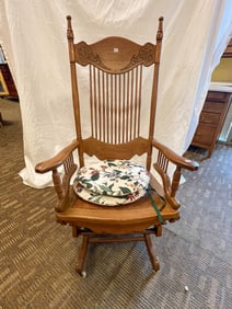 Antique Oak Platform Rocker