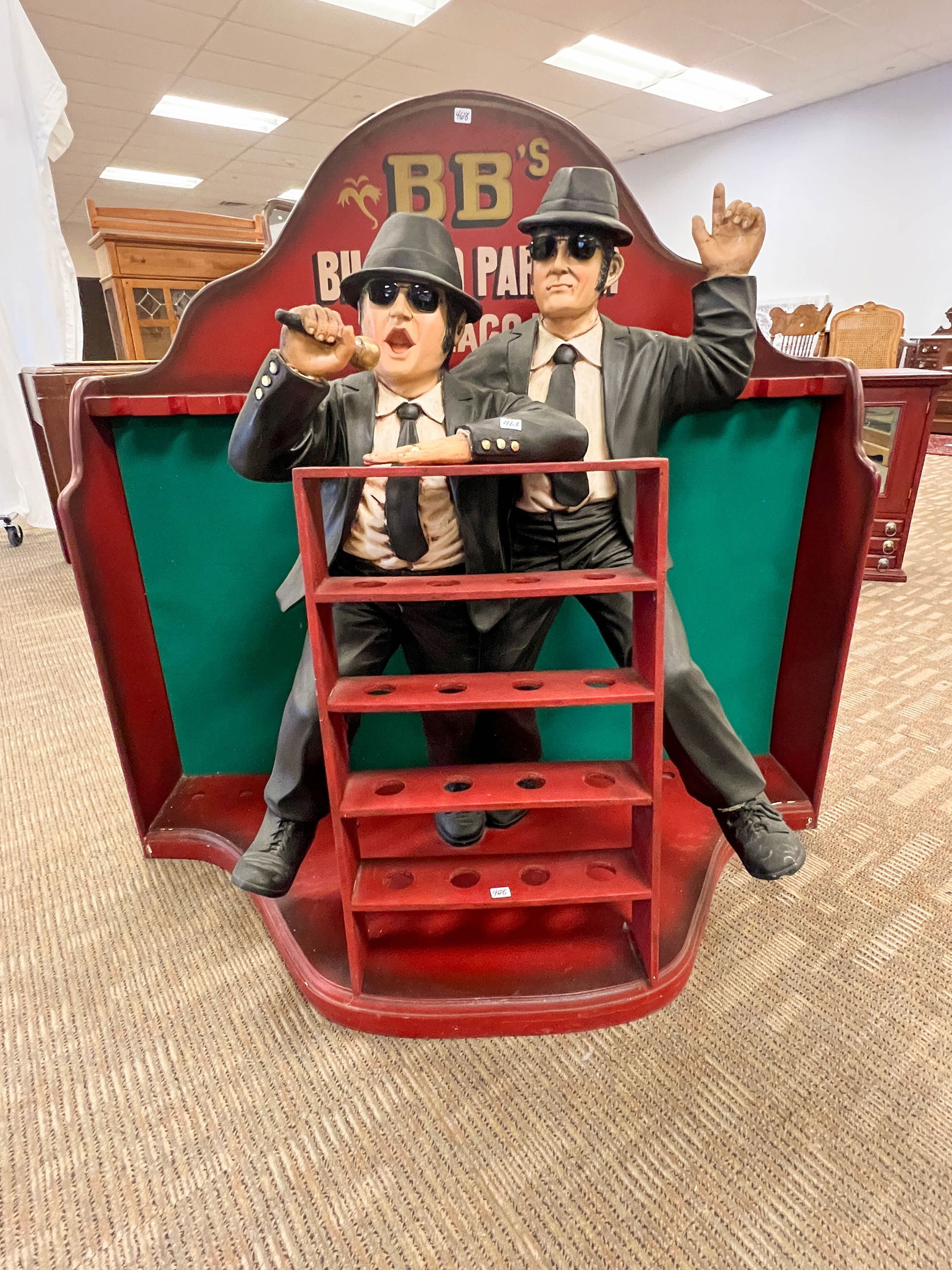 B & B's (Blues Brothers) Billiard Parlor Ball and Pool Cue Stand (1 of 3)