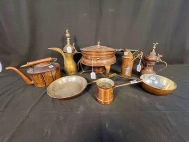 Large Group of Antique Copper