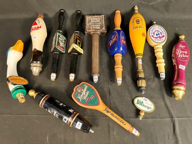 12 Beer Tappers by Various Makers