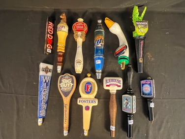 12 Beer Tappers by Various Makers