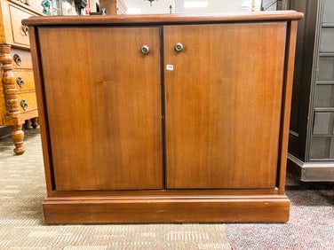 Mahogany Double Door Office Credenza