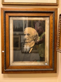 Pastel Drawing of Otto Newman. He was a Hangman for the Oklahoma Territory