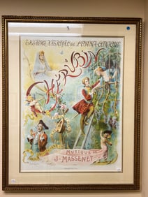 French Poster 'Cherubin Musique De J. Massenet' by Maurice Leloin