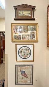 Antique Framed Hoods Sarsaparilla Calendar, Victorian Framed Postcards