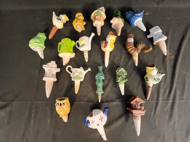 Lot of Ceramic Plant Waterers 1950s-1960s