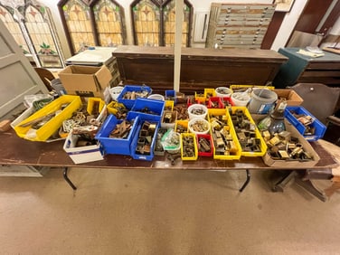 Huge Lot of Desk and Dresser Hardware and Accessories