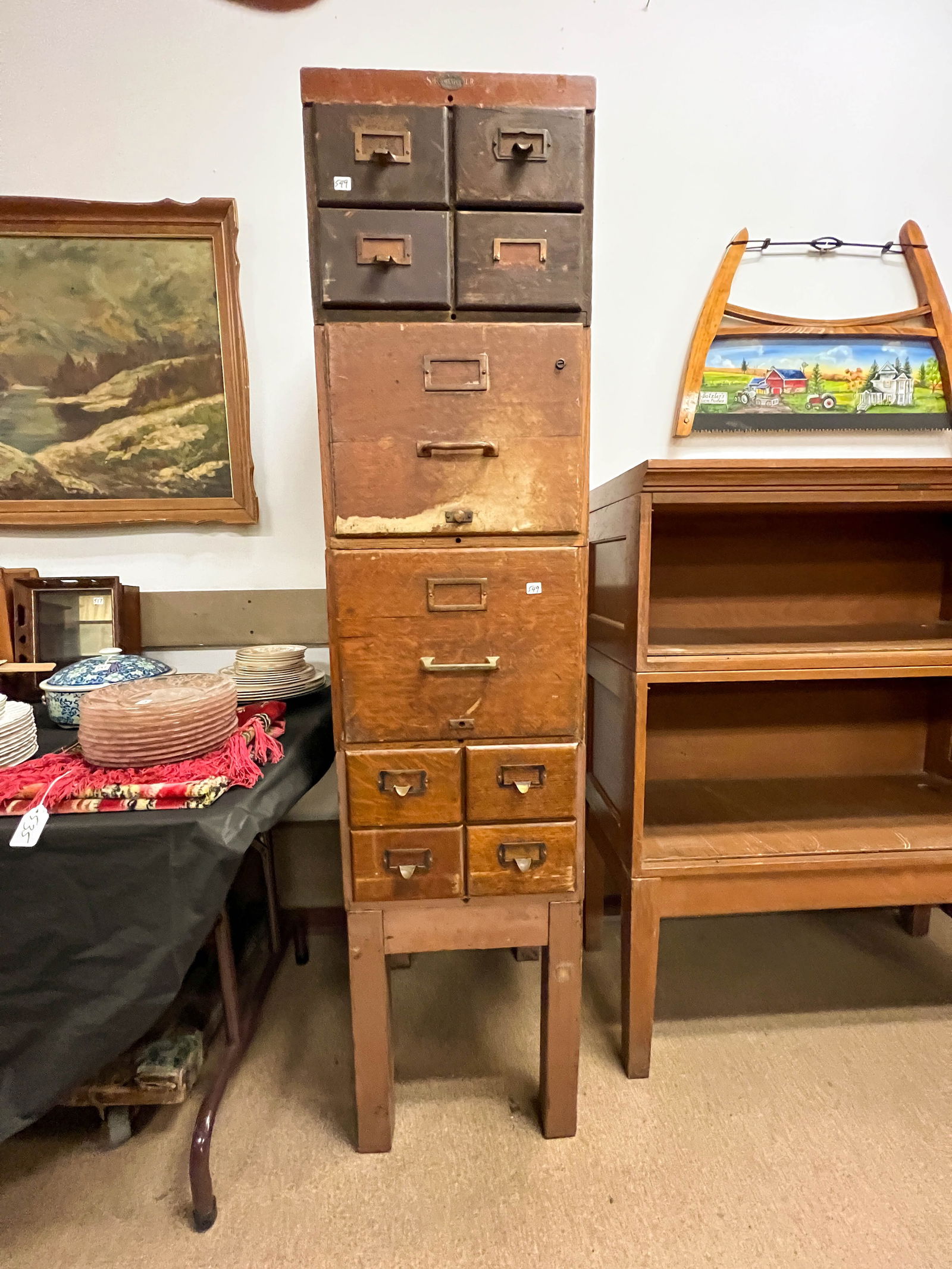 Misc. Antique Stacking File Auction