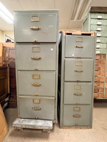 Pair of Wood File Cabinets
