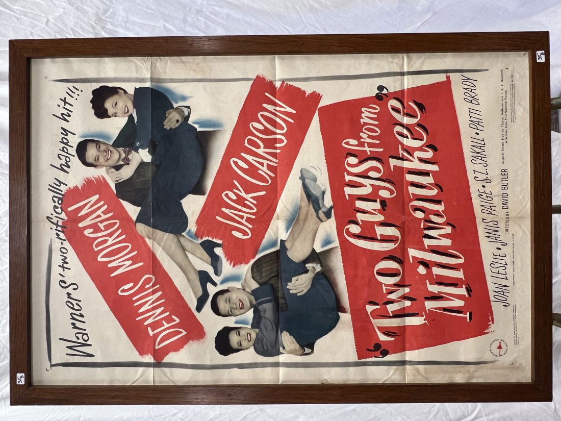 1946 Movie Poster entitled "Two Guys from Milwaukee" (1 of 3)