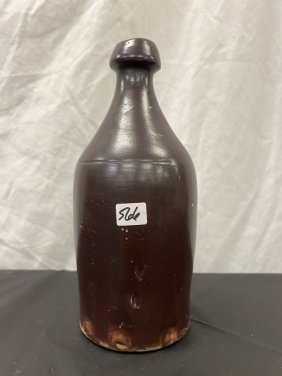 Turn of the Century Clay Beer Bottle, Possibly Herman Milwaukee Made