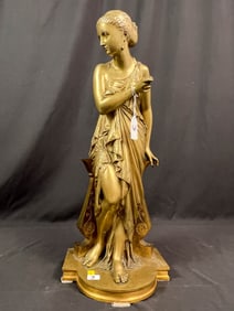 Bronze sculpture (A Vestal Virgin) by Auguste Peiffer 1832-1886