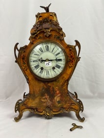 Tiffany & Co Vernis Martin French Style Clock