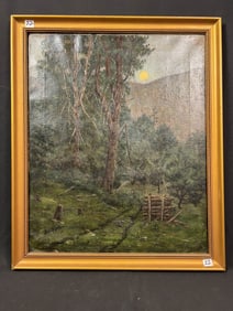 Ben Foster NA (1852-1926 ) Oil on Canvas Landscape