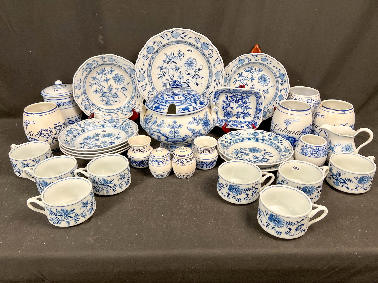 Large Assorted Lot of German Blue Onion by Blue Danube and Meissen (1 of 8)