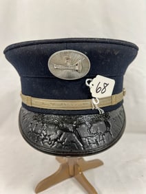 Dress blues ,Felt Fire Department Hat Made by Kohler Caps of Milwaukee WI