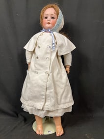 Antique Bisque Head Doll made by Klay and Hahn Character Face