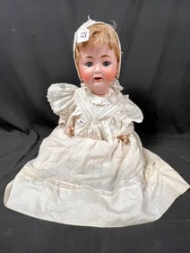 Large Antique Bisque Head Baby Doll By Kestner Character Face